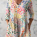 ポーリン | ブイネックのロングブラウス