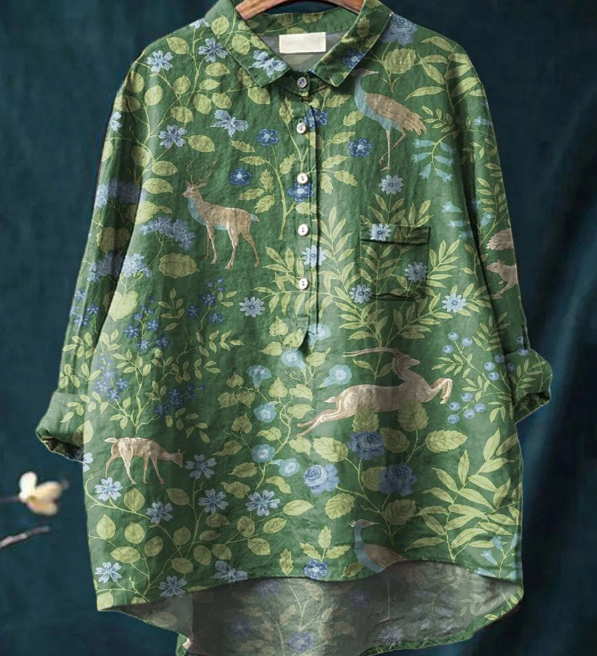 ジョージア | 軽量フローラルティーシャツ