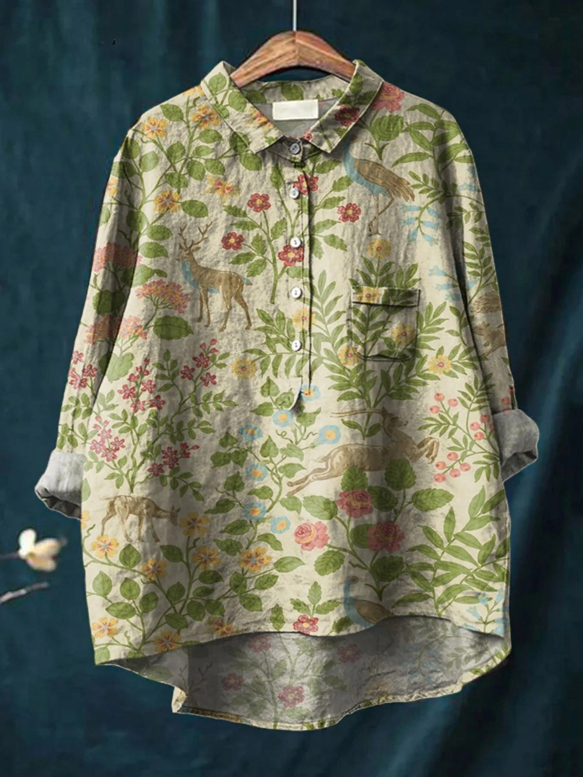 ジョージア | 軽量フローラルティーシャツ