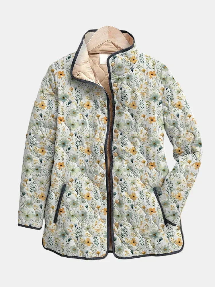 ノーラ | 魅力的な花柄キルティングジャケット