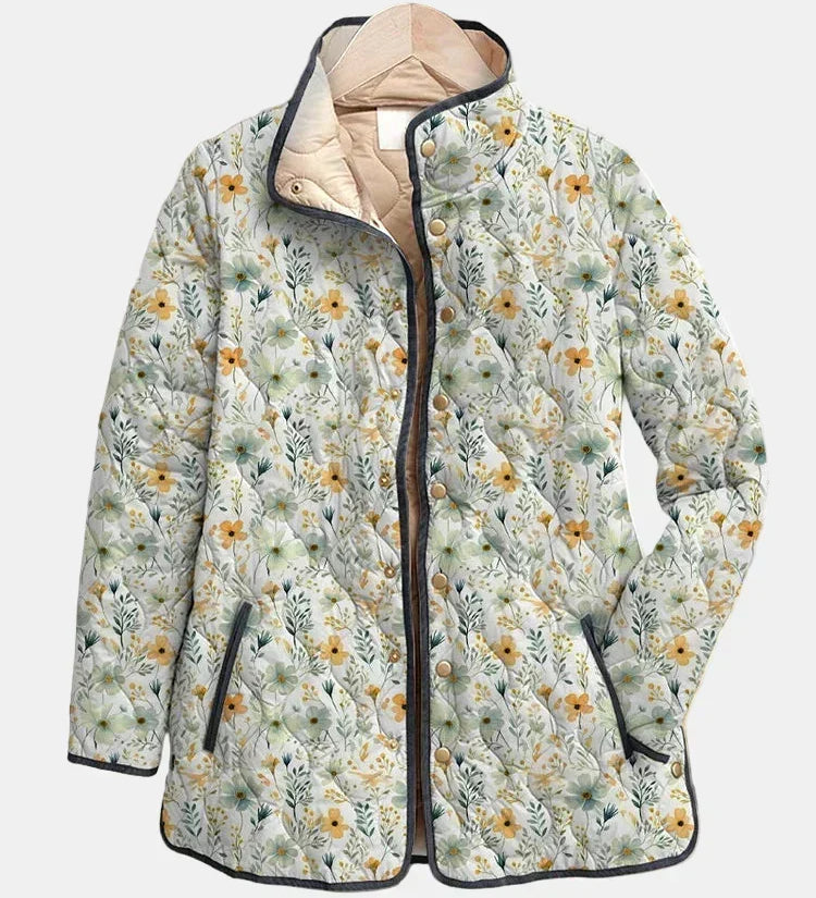 ノーラ | 魅力的な花柄キルティングジャケット